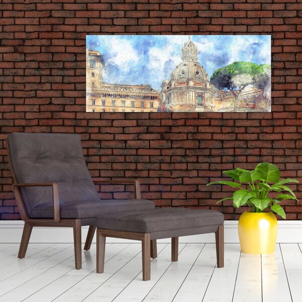 Slika - Cerkev Santa Maria di Loreto, Rim, Italija (120x50 cm)