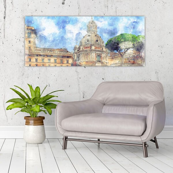 Slika - Cerkev Santa Maria di Loreto, Rim, Italija (120x50 cm)