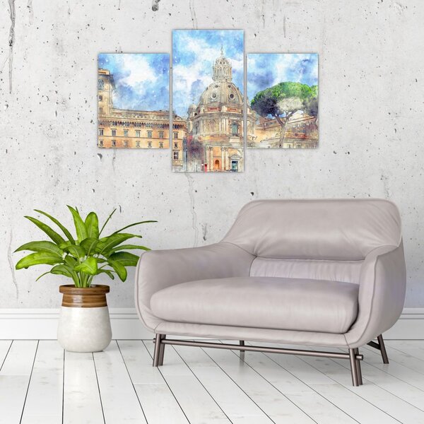 Slika - Cerkev Santa Maria di Loreto, Rim, Italija (90x60 cm)