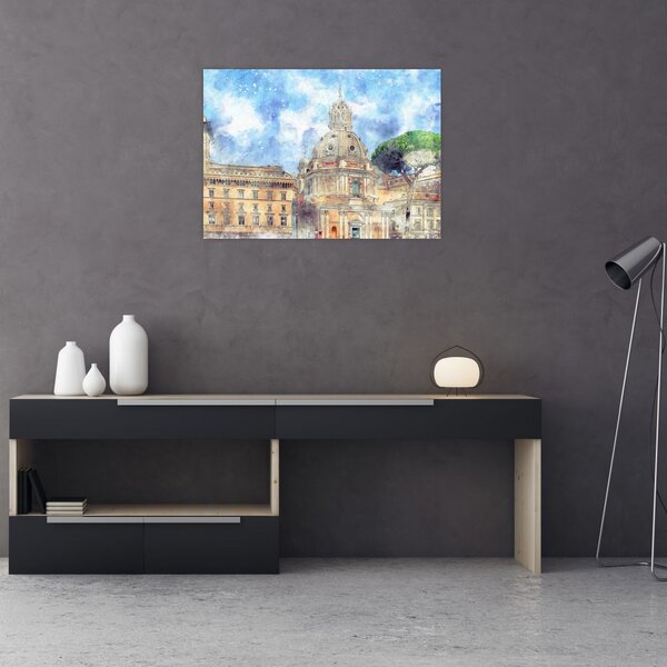 Slika - Cerkev Santa Maria di Loreto, Rim, Italija (70x50 cm)