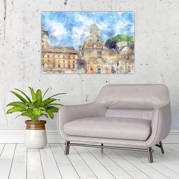 Slika - Cerkev Santa Maria di Loreto, Rim, Italija (90x60 cm)