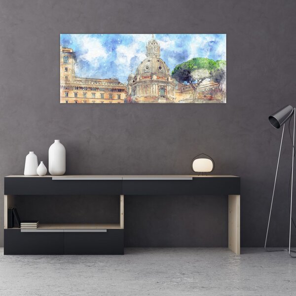 Slika - Cerkev Santa Maria di Loreto, Rim, Italija (120x50 cm)