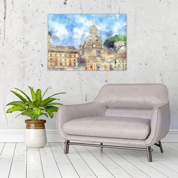 Slika - Cerkev Santa Maria di Loreto, Rim, Italija (70x50 cm)
