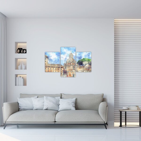 Slika - Cerkev Santa Maria di Loreto, Rim, Italija (90x60 cm)