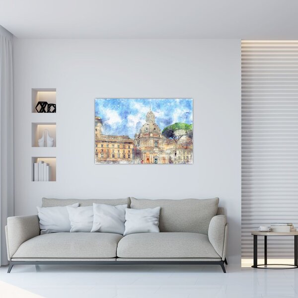 Slika - Cerkev Santa Maria di Loreto, Rim, Italija (90x60 cm)