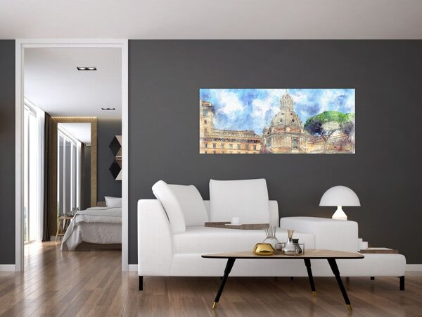 Slika - Cerkev Santa Maria di Loreto, Rim, Italija (120x50 cm)