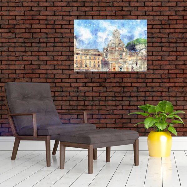 Slika - Cerkev Santa Maria di Loreto, Rim, Italija (70x50 cm)