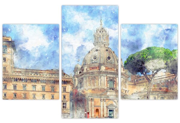 Slika - Cerkev Santa Maria di Loreto, Rim, Italija (90x60 cm)