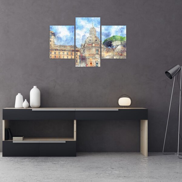 Slika - Cerkev Santa Maria di Loreto, Rim, Italija (90x60 cm)