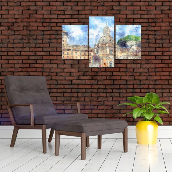 Slika - Cerkev Santa Maria di Loreto, Rim, Italija (90x60 cm)