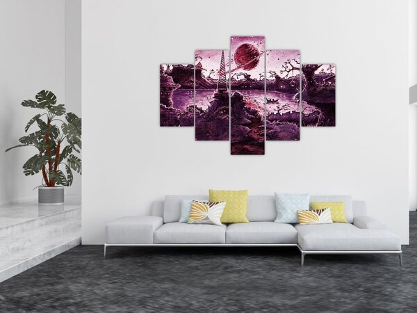 Slika - Začarana vas (150x105 cm)