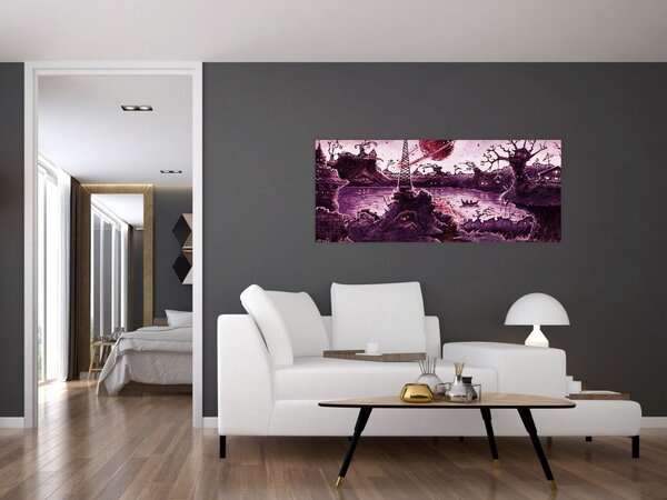 Slika - Začarana vas (120x50 cm)