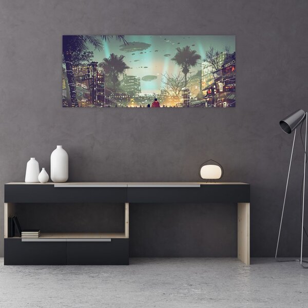 Slika - mesto v prihodnosti (120x50 cm)