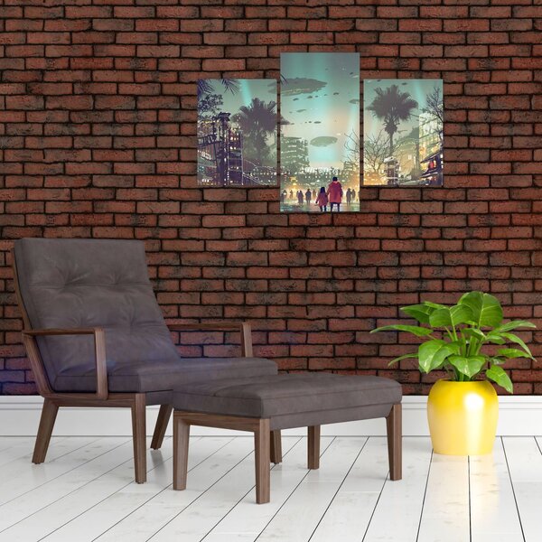 Slika - mesto v prihodnosti (90x60 cm)