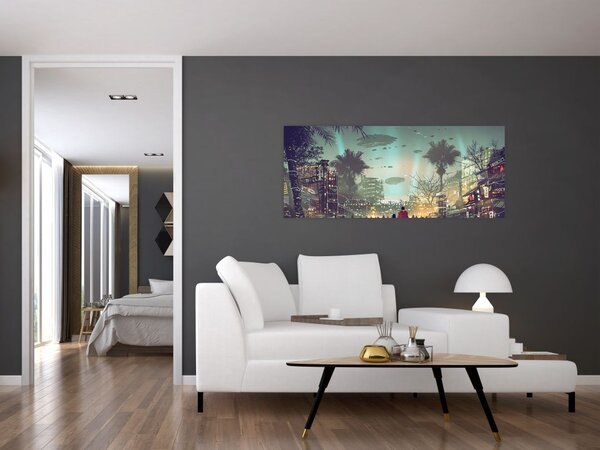 Slika - mesto v prihodnosti (120x50 cm)