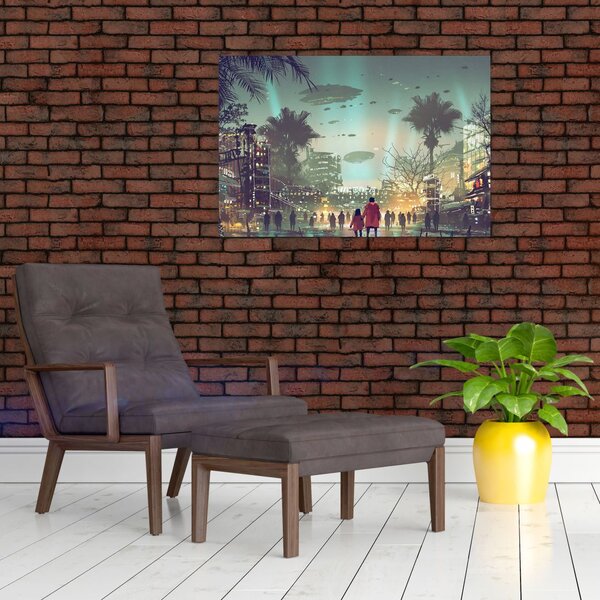 Slika - mesto v prihodnosti (90x60 cm)