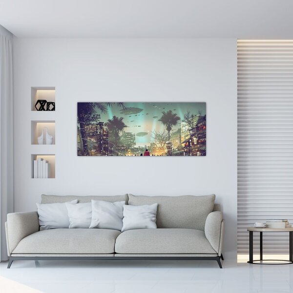 Slika - mesto v prihodnosti (120x50 cm)