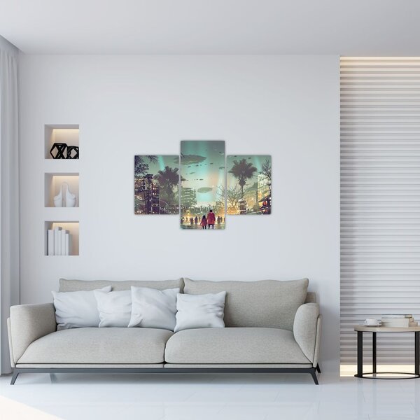 Slika - mesto v prihodnosti (90x60 cm)