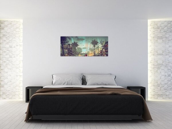 Slika - mesto v prihodnosti (120x50 cm)