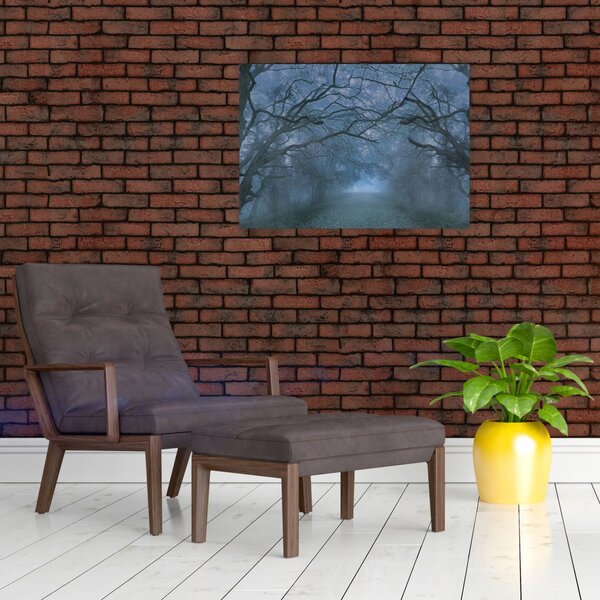 Slika gozda v megli (70x50 cm)