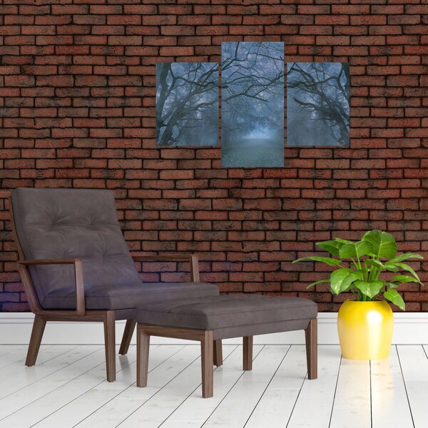 Slika gozda v megli (90x60 cm)