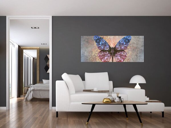 Slika - Steampunk metulj (120x50 cm)