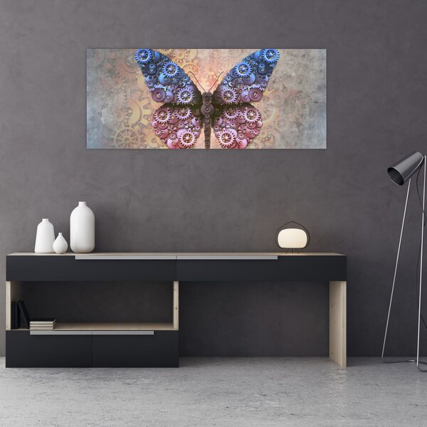 Slika - Steampunk metulj (120x50 cm)