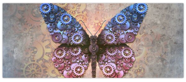 Slika - Steampunk metulj (120x50 cm)