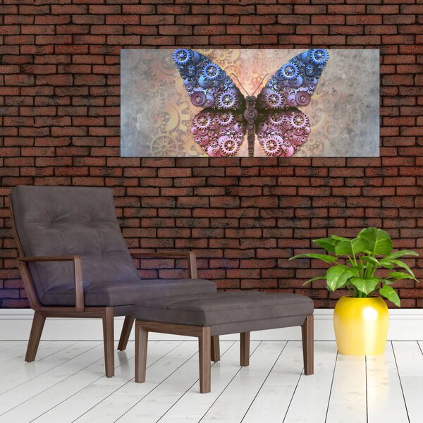 Slika - Steampunk metulj (120x50 cm)