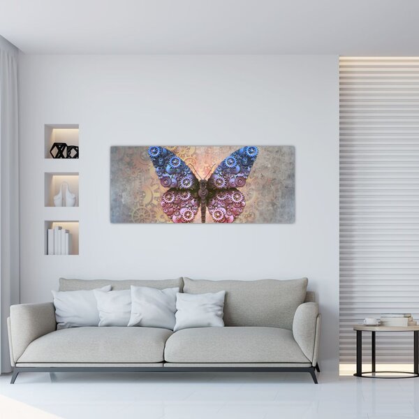 Slika - Steampunk metulj (120x50 cm)