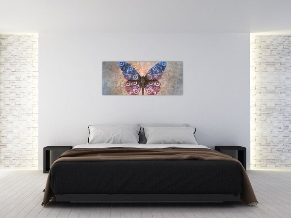 Slika - Steampunk metulj (120x50 cm)