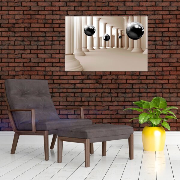 Slika - Žogica med stolpci (90x60 cm)