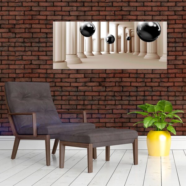 Slika - Žogica med stolpci (120x50 cm)