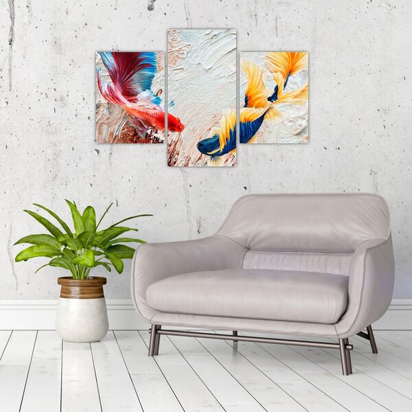 Slika - Borbene ribe (90x60 cm)