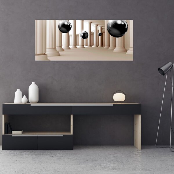 Slika - Žogica med stolpci (120x50 cm)