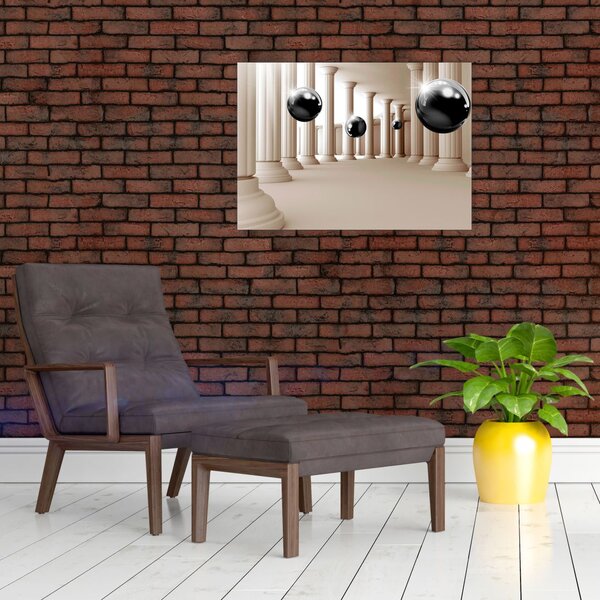 Slika - Žogica med stolpci (70x50 cm)