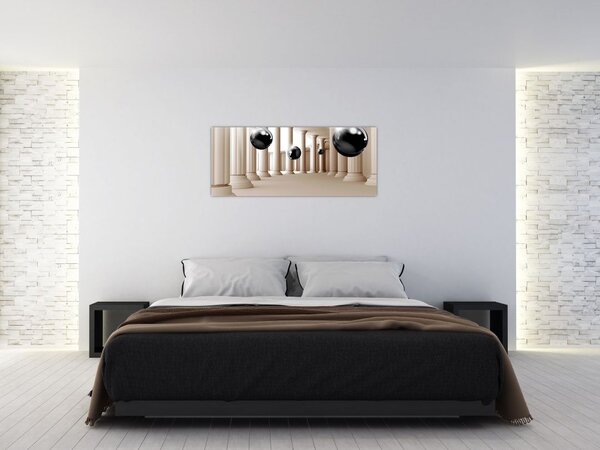 Slika - Žogica med stolpci (120x50 cm)