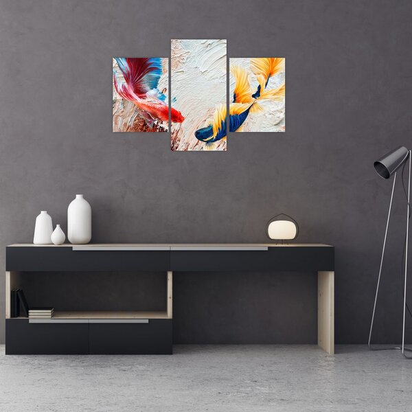 Slika - Borbene ribe (90x60 cm)