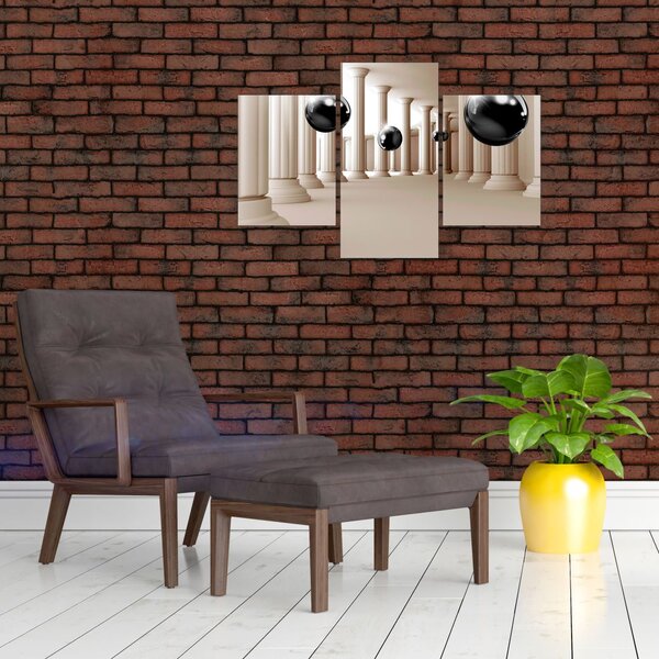 Slika - Žogica med stolpci (90x60 cm)