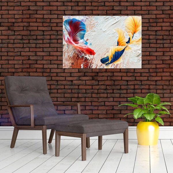 Slika - Borbene ribe (90x60 cm)