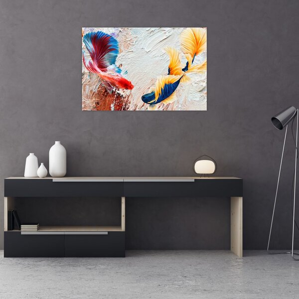 Slika - Borbene ribe (90x60 cm)