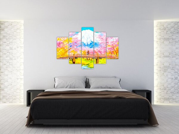 Slika - Slikan par, akvarel (150x105 cm)