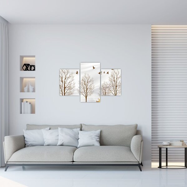 Slika - Jeleni pred reko (90x60 cm)