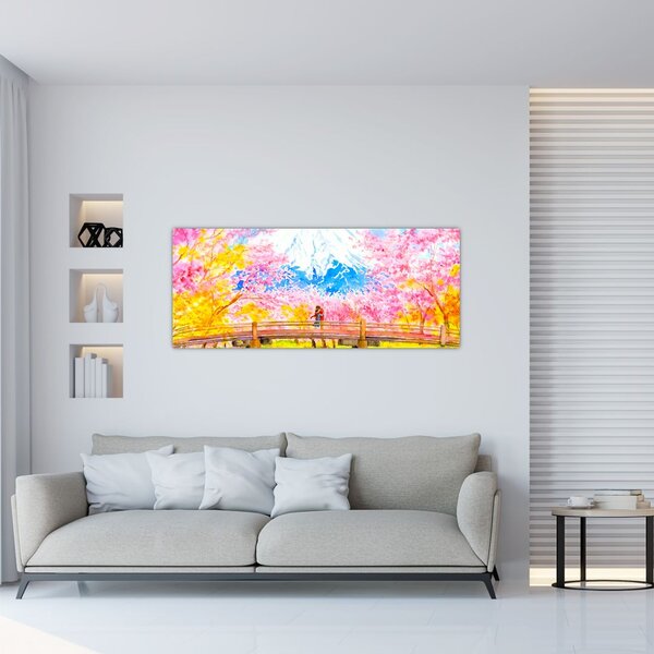 Slika - Slikan par, akvarel (120x50 cm)