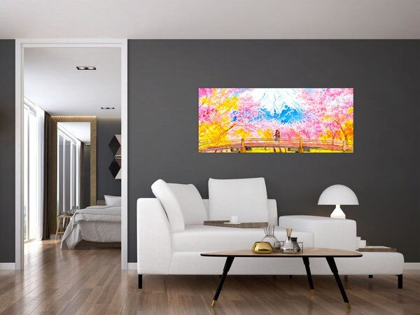 Slika - Slikan par, akvarel (120x50 cm)