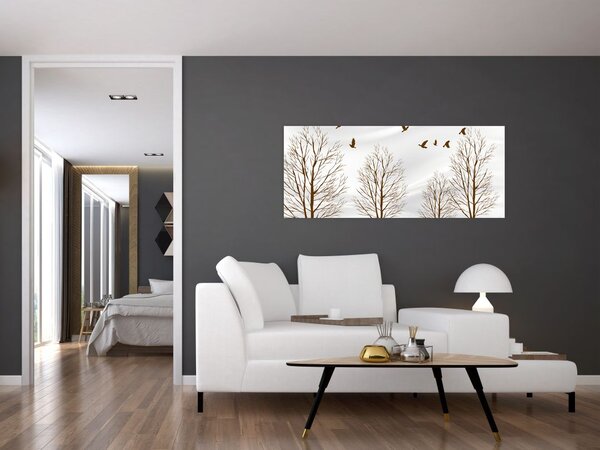Slika - Jeleni pred reko (120x50 cm)