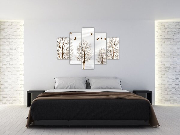 Slika - Jeleni pred reko (150x105 cm)