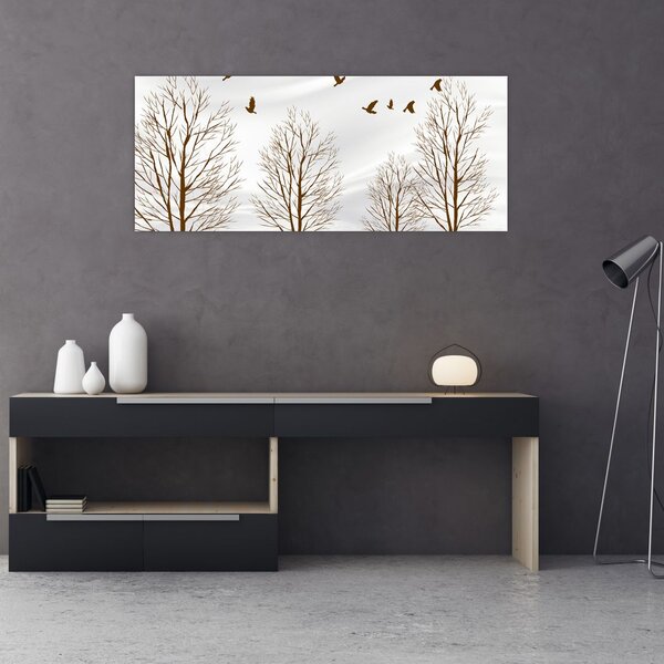 Slika - Jeleni pred reko (120x50 cm)