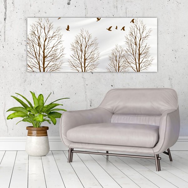 Slika - Jeleni pred reko (120x50 cm)
