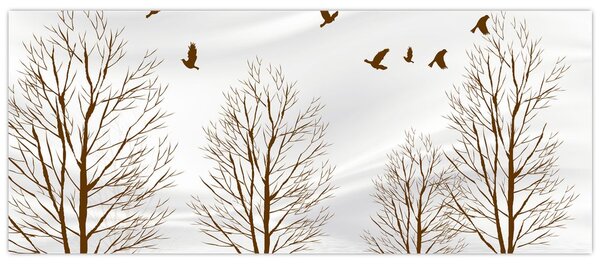 Slika - Jeleni pred reko (120x50 cm)